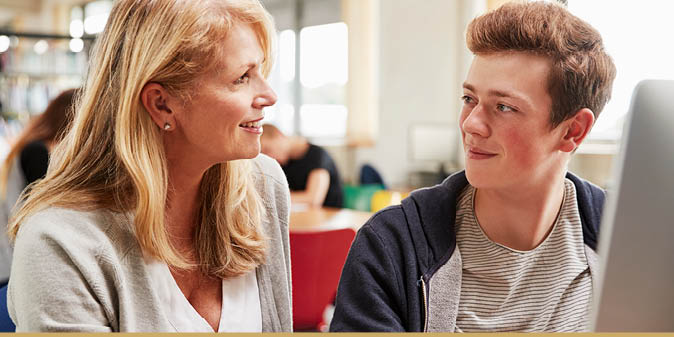 Mother prepares son for transition to college